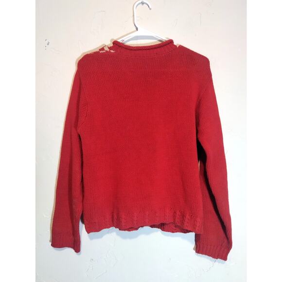 Vintage Karen Scott Red Winter / Christmas Sweater - Picture 2 of 5